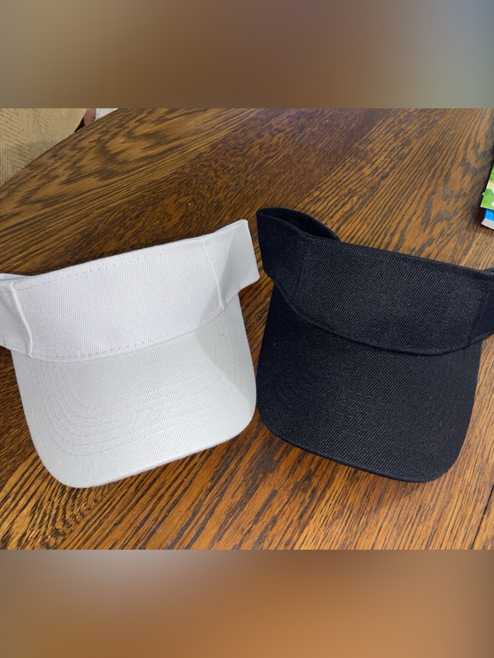 Classic Black & White Sun Visor Set